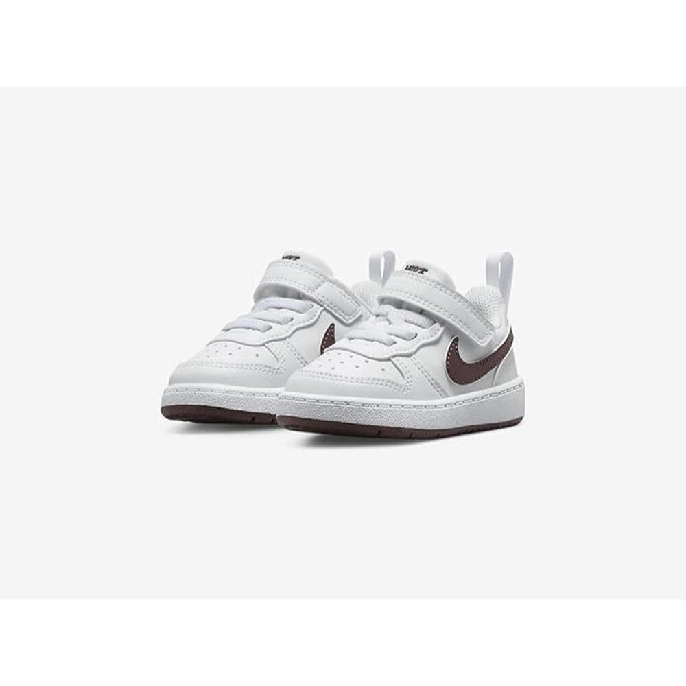 Nike Court Borough Low Recraft Toddler Size 3C Shoes White/Burgundy DV5458-112